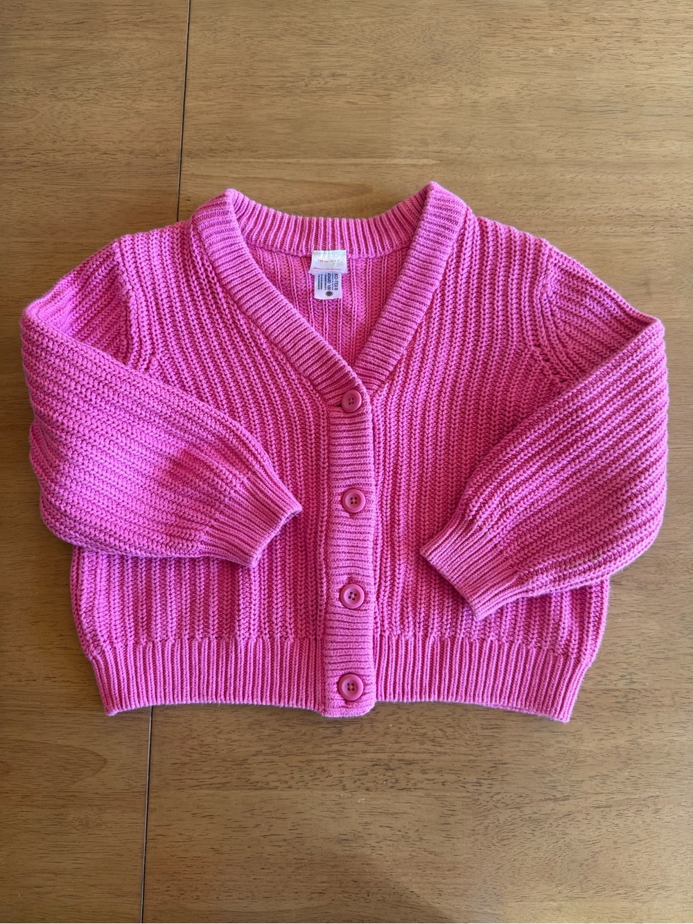 Hanna Andersson Girls Size 7 Cotton Cardigan Pink Like New